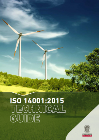 Wind turbine on cover of ISO 14001 technical guide