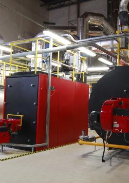 Boilers in use at a facility