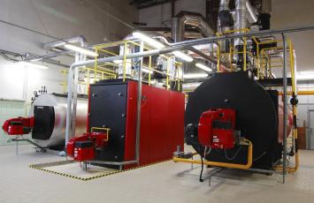 Boilers in use at a facility